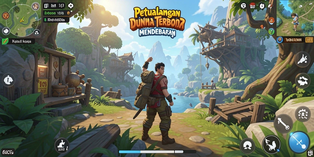 Tampilan gameplay Open World yang menakjubkan di 6CF.