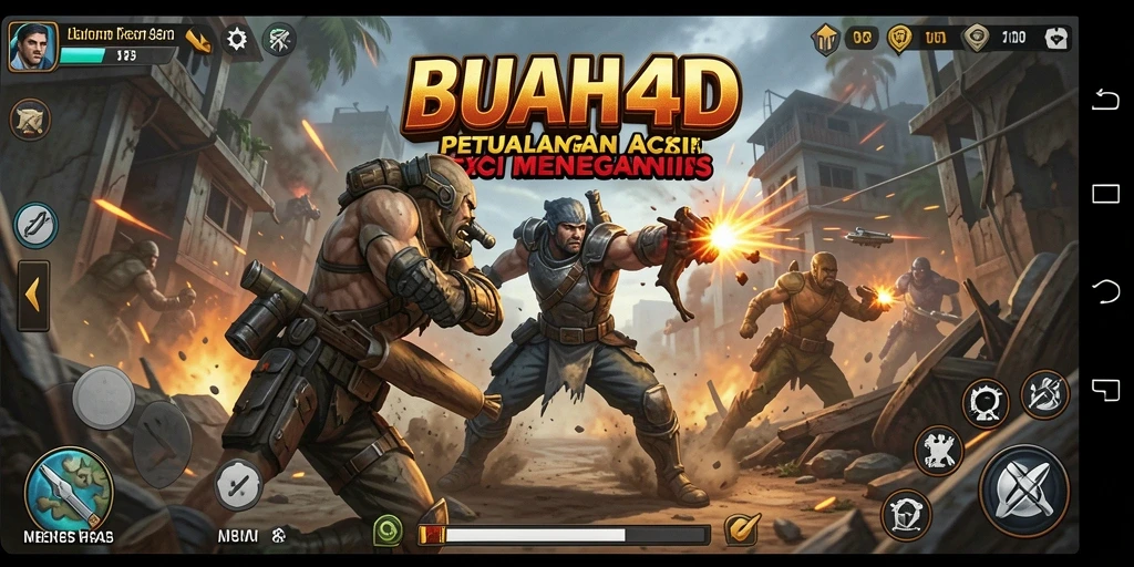 Tampilan gameplay BUAH4D yang menegangkan dan penuh aksi.