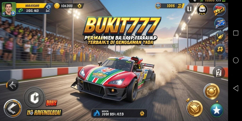 Tampilan gameplay Racing di BUKIT777 yang seru dan menegangkan.