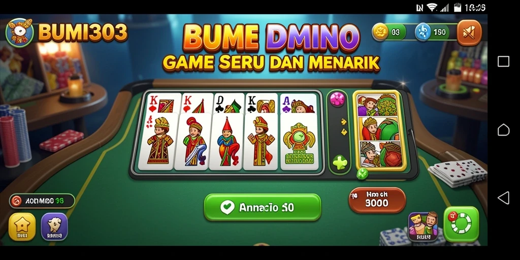 Tampilan gameplay BUMI303 yang seru dan menarik.