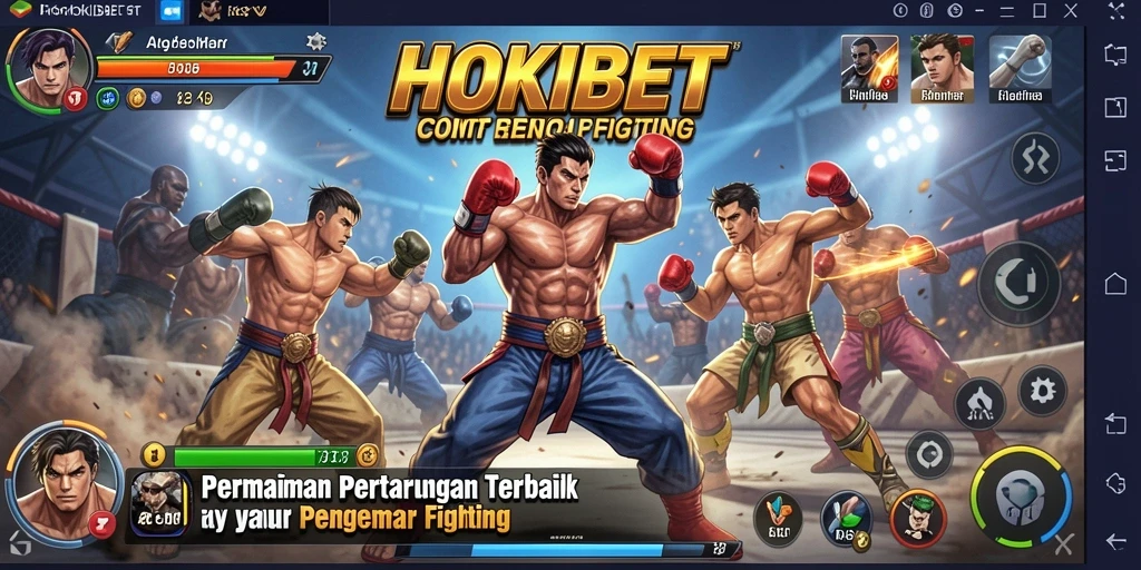 Screenshot HOKIBET menampilkan aksi pertarungan yang seru dan karakter yang menarik.