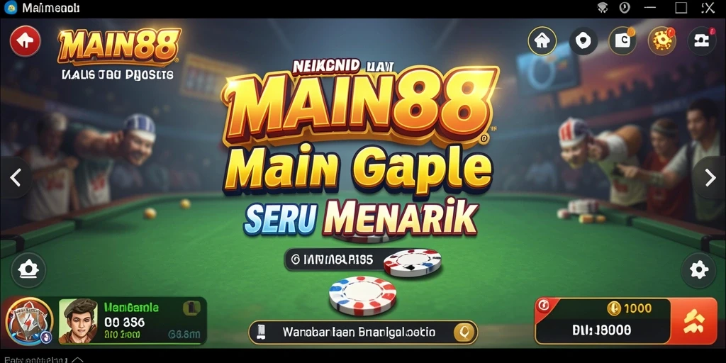 Gameplay seru dari game Gaple yang mengasyikkan.