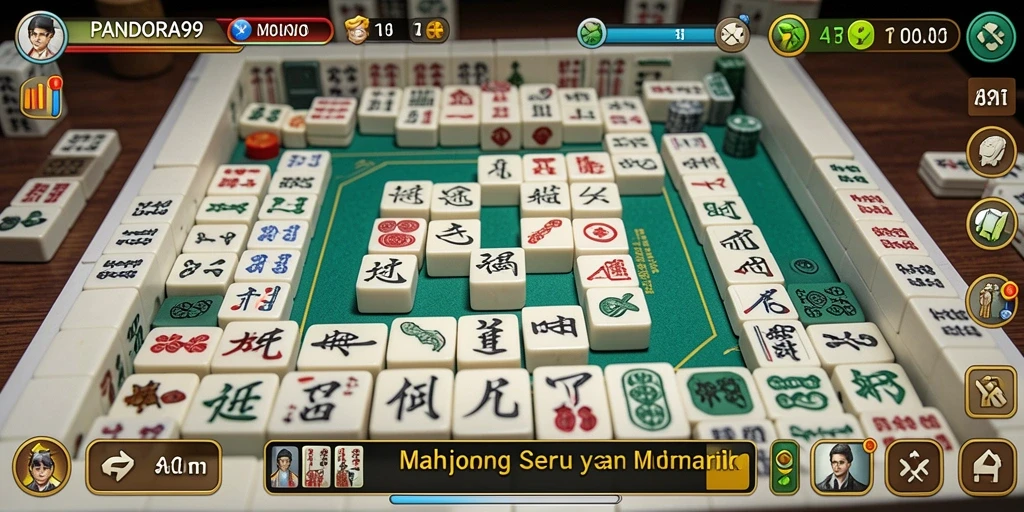 Tampilan gameplay seru Mahjong di PANDORA99.