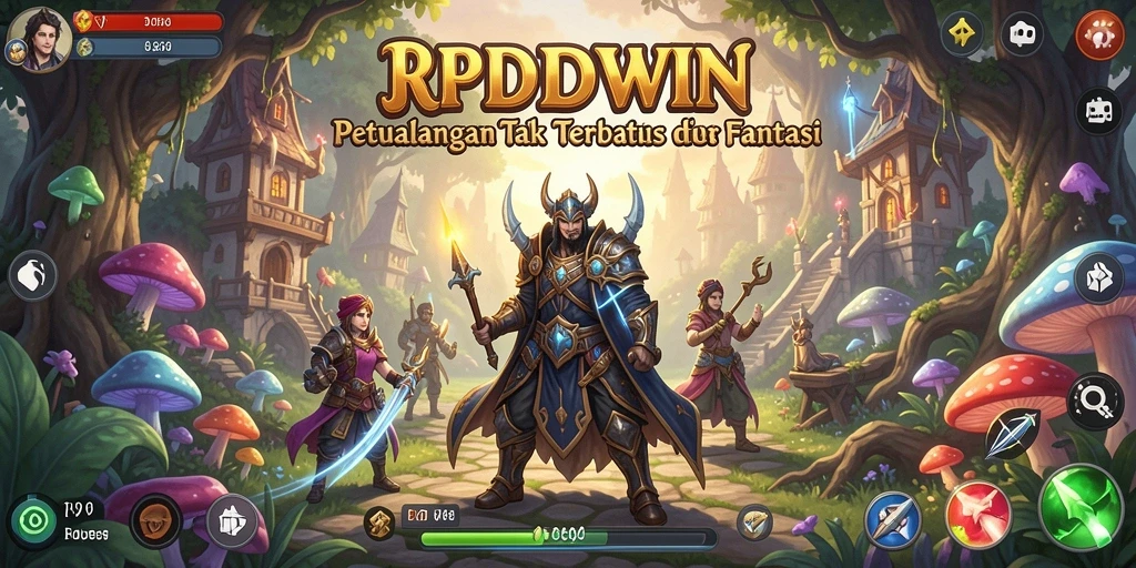 Tampilan gameplay RPIDWIN yang penuh petualangan dan aksi.