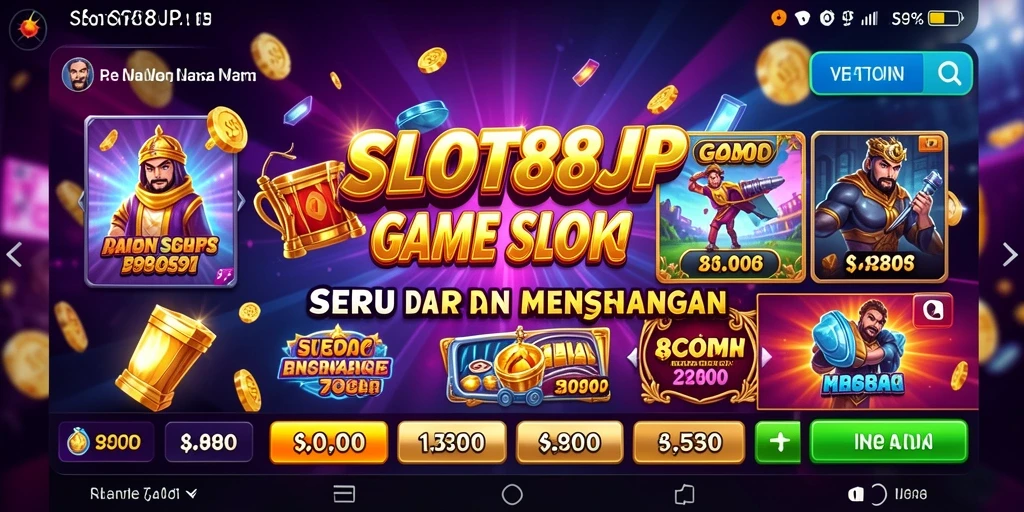 Tampilan gameplay SLOT88JP yang menarik dan penuh warna.