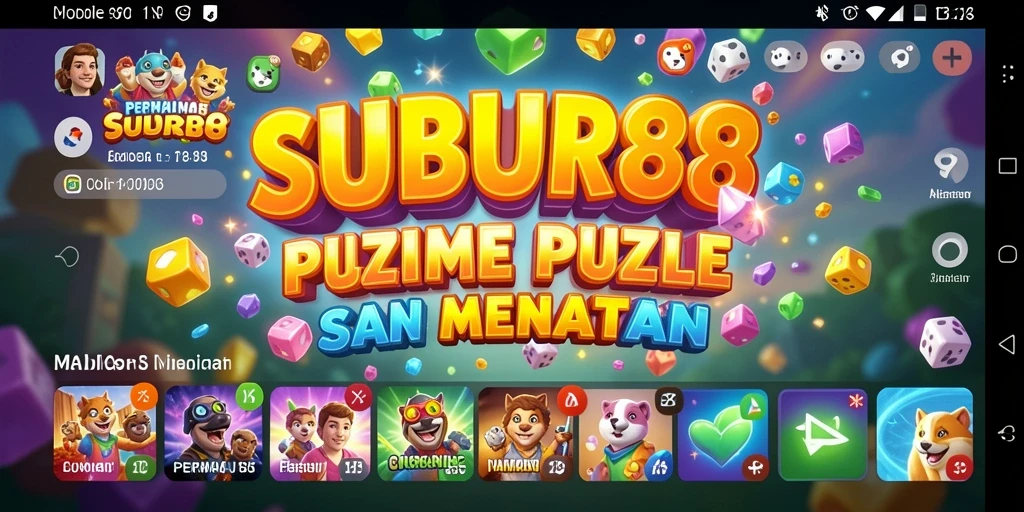 Tangkapan layar menunjukkan gameplay menarik SUBUR88 dengan level teka-teki.