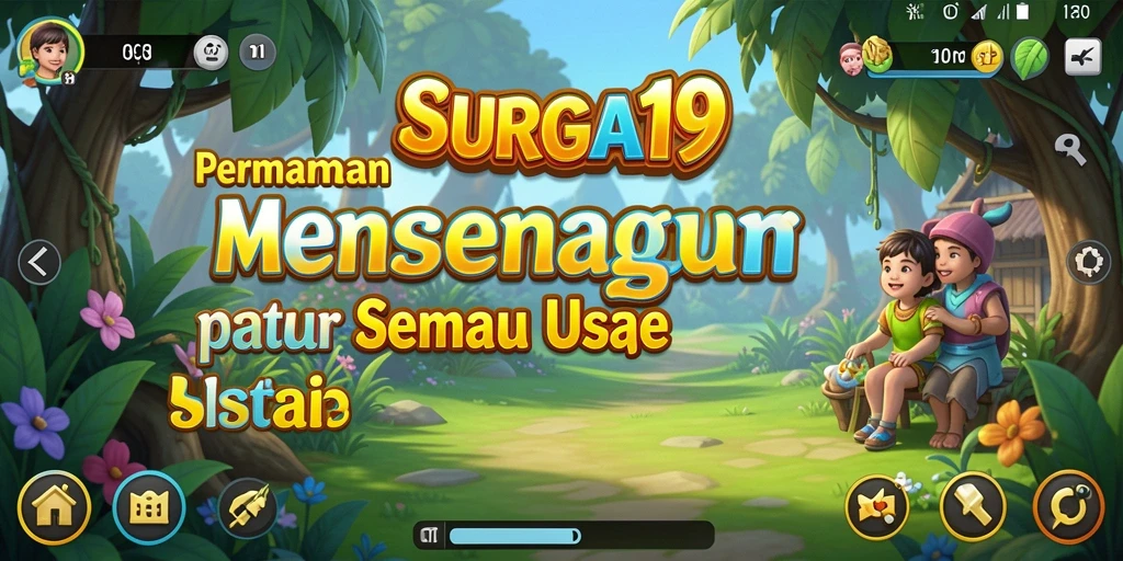 Tampilan gameplay SURGA19 yang menyenangkan dan penuh warna.