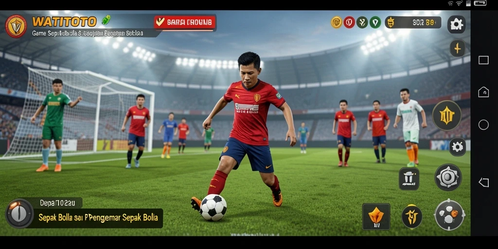 Screenshot gameplay WATITOTO yang menampilkan aksi seru di lapangan.
