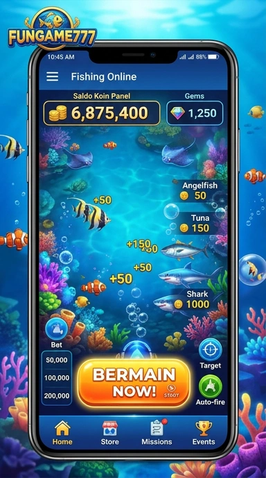 Pengguna sedang menelusuri koleksi aplikasi di fungame777.